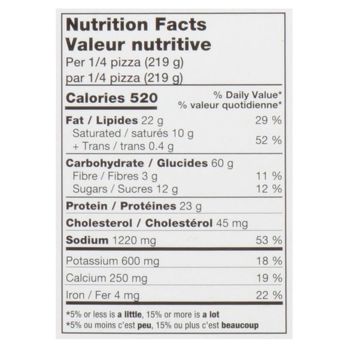 Red Baron Frozen Pizza Rising Crust Supreme 875 g