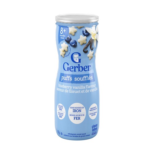 Gerber Puffs Snacks Blueberry Vanilla Baby 42 g