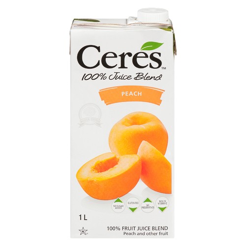 Ceres Gluten-Free Juice Blend Peach 1 L