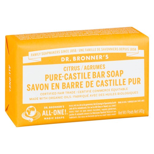 Dr. Bronner's Bar Soap Citrus Orange 140 g