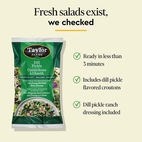 Taylor Farms Chopped Salad Kit Dill Pickle 333 g