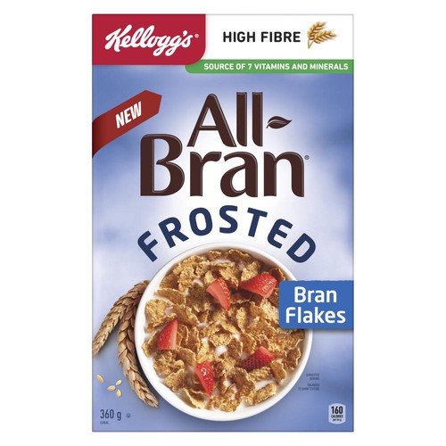 Kellogg's All-Bran Cereal Frosted Bran Flakes 360 g