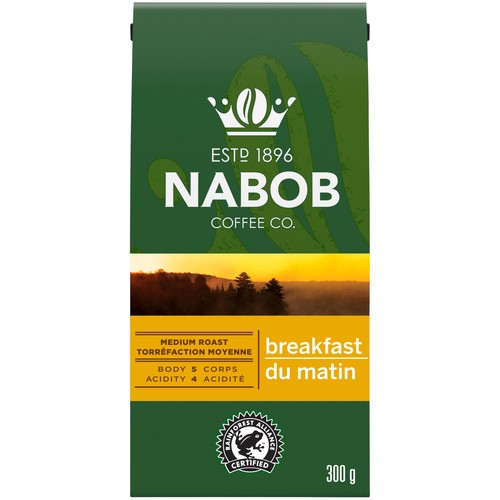 Nabob Ground Coffee Breakfast Blend Medium Roast 300 g