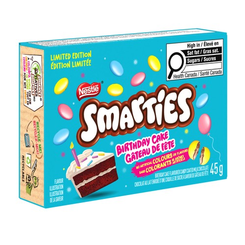 Nestlé Smarties Milk Chocolate Birthday Cake 45 g