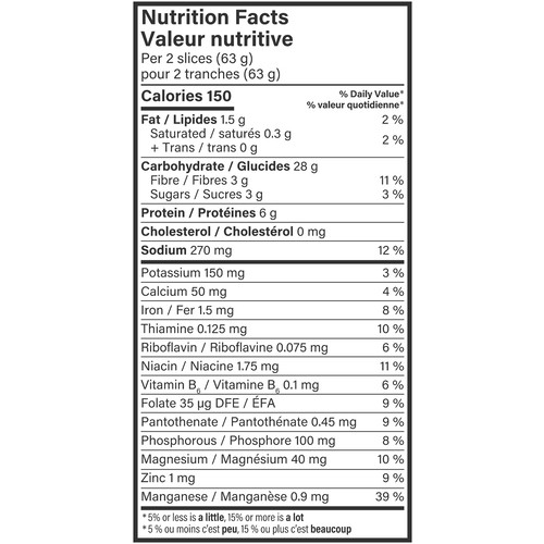 Dempster's Holsum Bread Whole Wheat 570 g