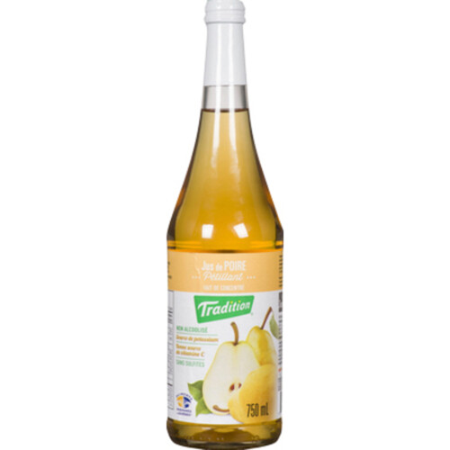 Tradition Sparkling Juice Pear 750 ml (bottle) Voilà Online Groceries