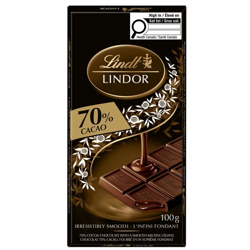 Lindt Lindor Chocolate Bar Extra Dark 100 g