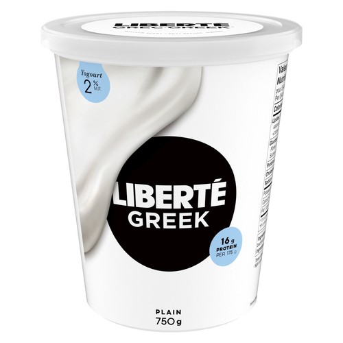 Liberté Greek 2% Yogurt Plain High Protein 750 g