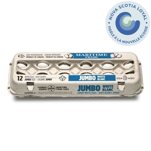 Maritime Pride White Eggs Jumbo 12 Count