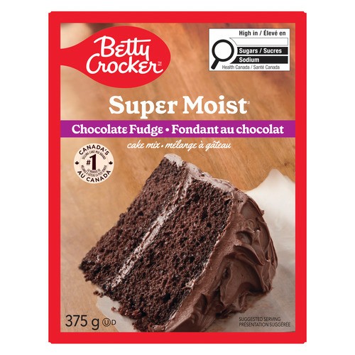 Betty Crocker Super Moist Cake Mix Chocolate Fudge 375 g