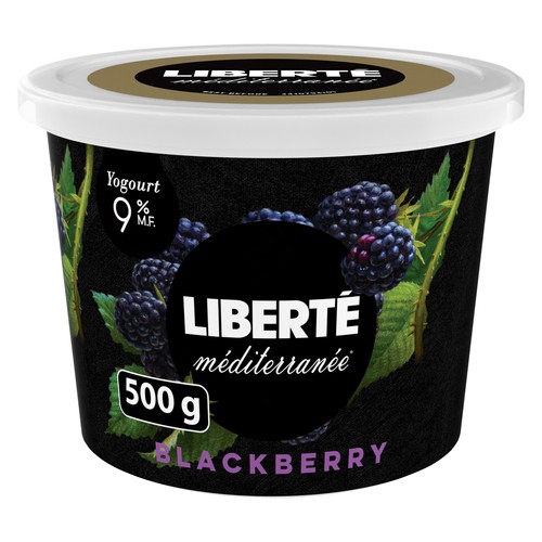 Liberté 9% Yogurt Méditerranée Blackberry 500 g