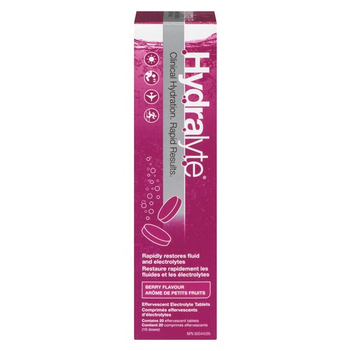 Hydralyte  Effervescent Electrolyte Maintenance Tablets 24 EA