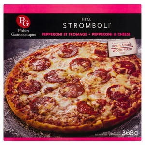 Plaisirs Gastronomiques Stromboli Pizza croûte mince cuite sur pierre au pepperoni et fromage congelée 368 g