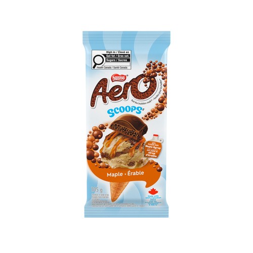 Nestlé Aero Chocolate Bar Scoops Maple 105 g