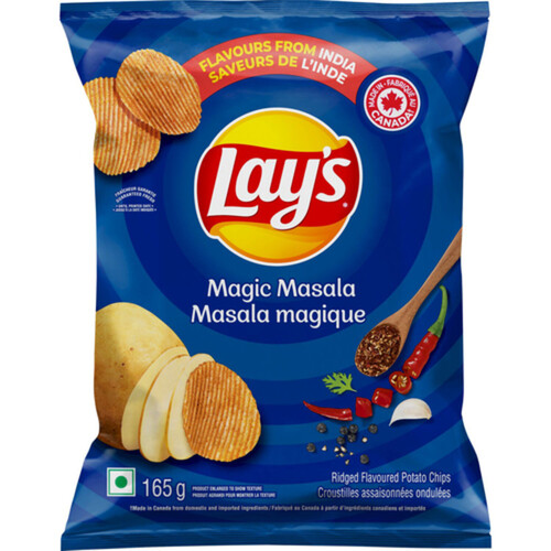 Lay’s  Potato Chips Magic Masala Ridged Flavoured 165 g
