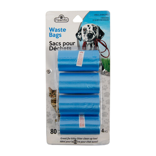 Scoop Dog Waste Bags 4 Rolls 80 Bags