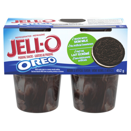 Jell-O Refrigerated Pudding Snacks Oreo 452 g