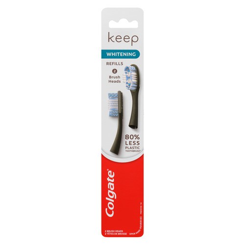 Colgate Keep Toothbrush Head Refills Whitening 2 Pack