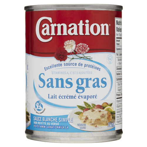 Carnation Fat-Free Evaporated Skim Milk 354 ml
