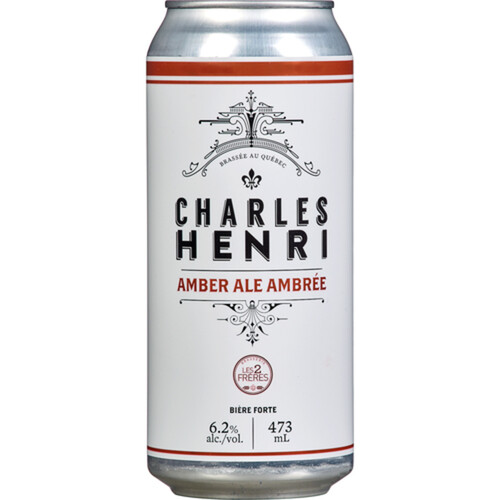 Charles Henri Amber Beer 6.2% Alcohol 473 ml (can)