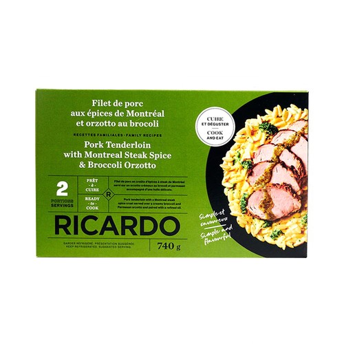 RICARDO Pork Tenderloin With Montreal Steak Spices 740 g