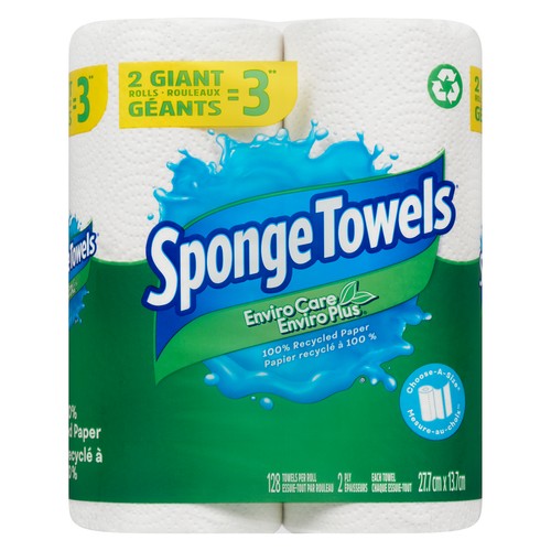 Sponge Towels EnviroCare Paper Towels 2 Rolls