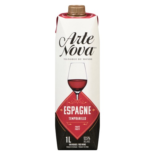 Arte Nova Red Wine Spanish Tempranillo 1 L