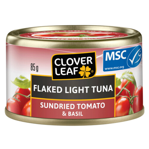 Clover Leaf Flaked Light Tuna Sundried Tomato & Basil 85 g