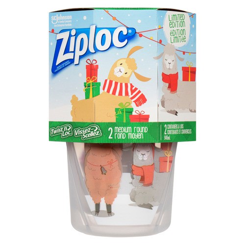 Ziploc Twist N Lock Holiday Printed Containers 2 Count