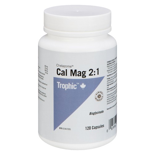 Trophic Chelate 2:1 Calcium Magnesium 120 Capsules