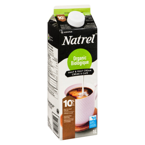 Natrel Organic 10% Coffee Cream Half & Half 1 L
