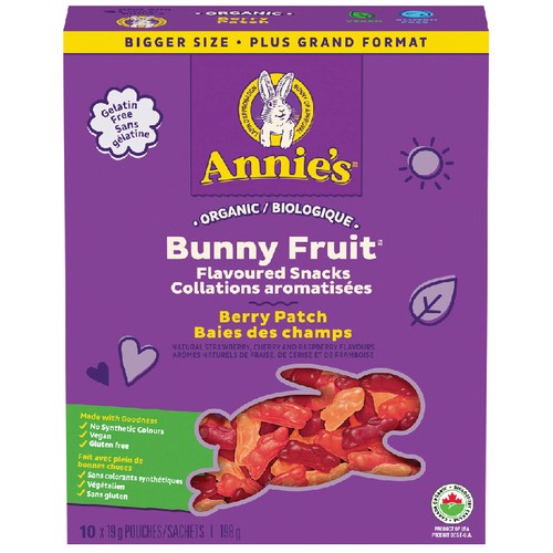 Annie's Organic Bunny Fruit Berry Patch 198 g