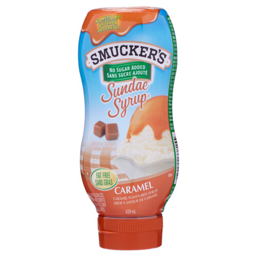 Smucker's Sundae Syrup No Sugar Added Caramel 428 ml