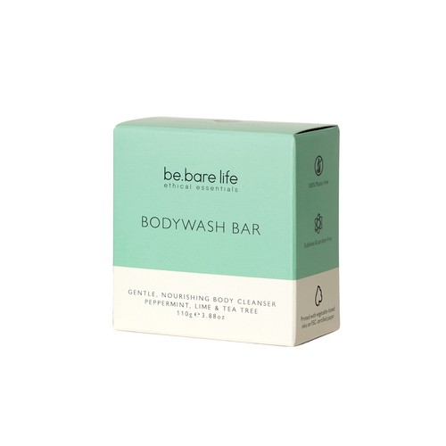 Be Bare Life Body Wash Bar Peppermint Lime & Tea Tree 110 g