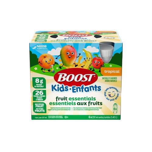 Boost Kids Nutritional Supplement Essentials Fruit Blend Tropical 6 x 237 ml