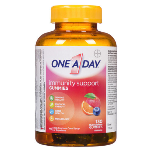 One A Day Immunity Support Essentials Fruity 130 Gummies 