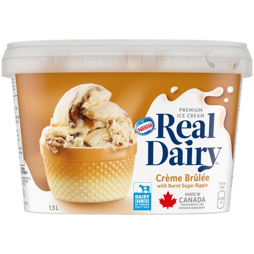 Nestlé Real Dairy Ice Cream Creme Brulee Ripple 1.5 L