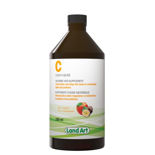 Land Art Vitamin C Ascorbic Acid Apple Passion Fruit 250 ml