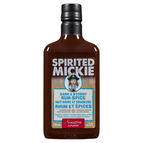 Sensations Spirited Mickie BBQ Sauce Dark & Stormy 375 ml