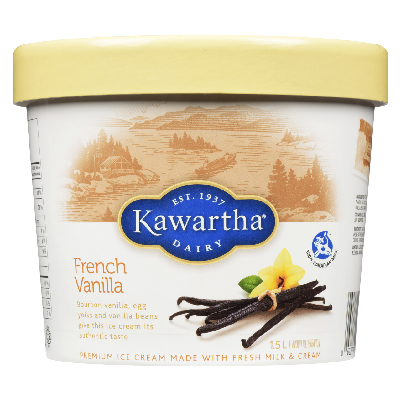 Kawartha Dairy French Vanilla Ice Cream 1.5 L Voilà Online Groceries & Offers