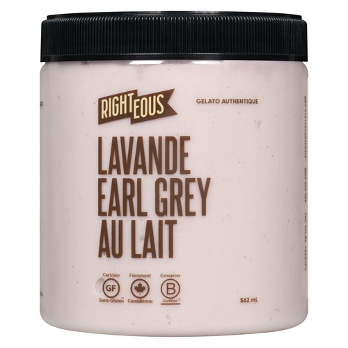 Righteous Gelato Lavender London Fog Gelato Ice Cream 562 ml
