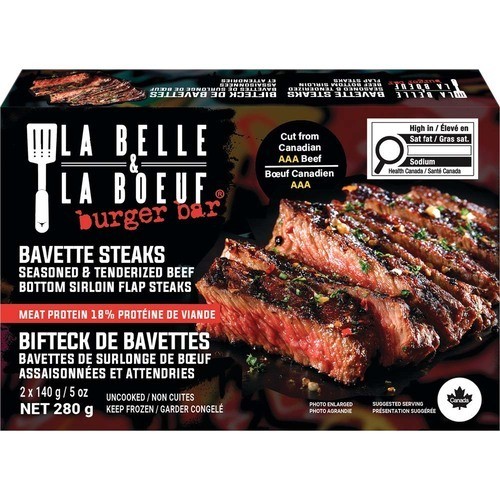 La Belle & La Boeuf AAA Frozen Beef Flank Steak Seasoned 280 g