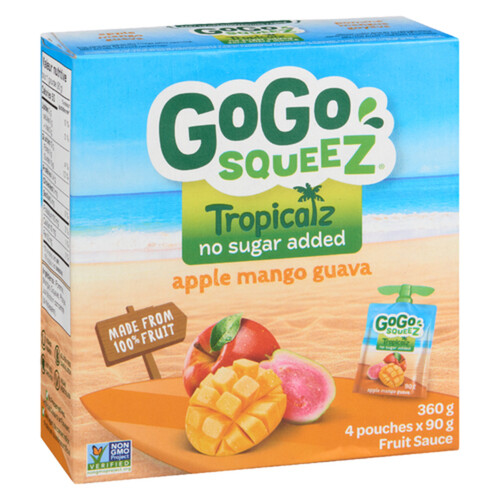 Gogo Squeez Apple Sauce Tropical Apple Mango Guava 360 g