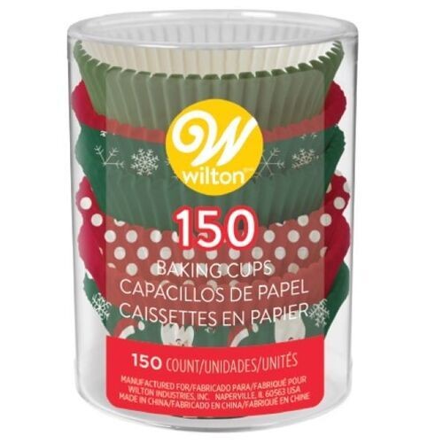 Wilton Enterprises Christmas Assorted Traditional Baking Cups 150 EA