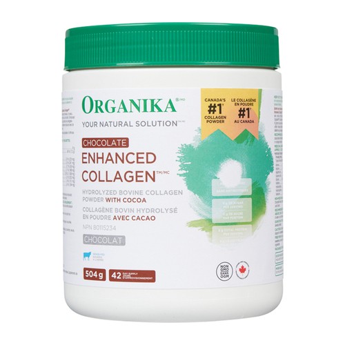 Organika Powder Collagen Enhanced Chocolate 504 g