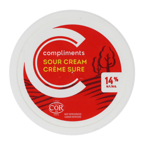 Compliments 14% Sour Cream 250 ml