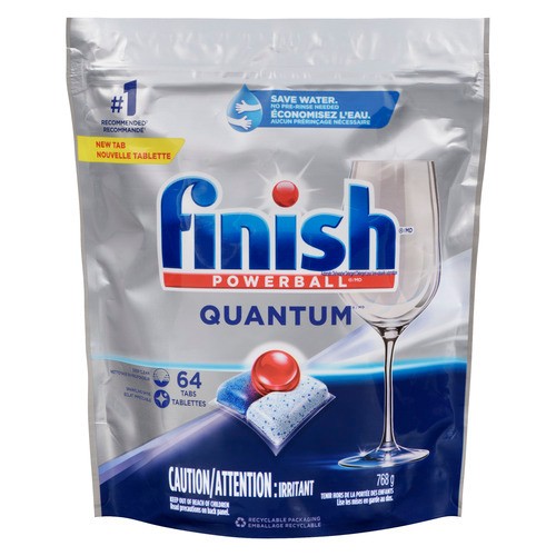 Finish Dishwasher Detergent Tabs Quantum Fresh 64 Pack