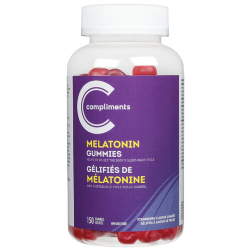 Compliments Melatonin Gummies 150 Count