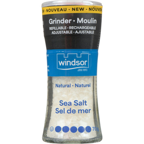 Windsor Natural Sea Salt Grinder 70 g