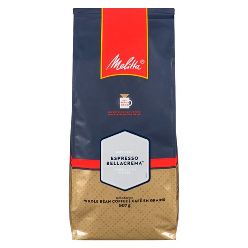 Melitta Espresso Whole Bean Coffee Dark Roast 907 g
